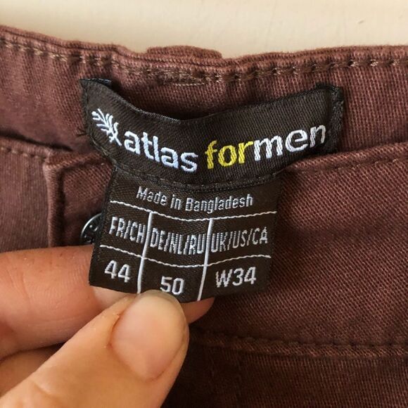 🦘 Atlas for Men | Brown Causal/Dress Pants - Picture 2 of 4